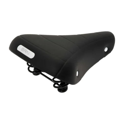 Sella BRN Rondine nera con molle e inserti in gel. Le sue dimensioni sono 255 x 215 mm ed il peso è di 863 g.
