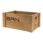 Cesto BRN Lovely Big anteriore/posteriore in legno naturale con dimensioni 41 x 31 x 19 cm.