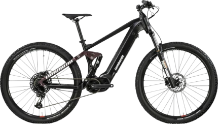 Bicicletta Merano nera, progettata per un look elegante e prestazioni elevate, ideale per ogni ciclista.
