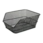 Cesto BRN posteriore nero in acciaio e retina con dimensioni 39 x 31 x 17 cm.