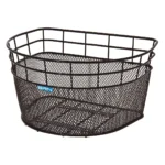 Cesto BRN Riviera Nero, elegante contenitore in acciaio per l'organizzazione domestica, ideale per riporre oggetti vari.